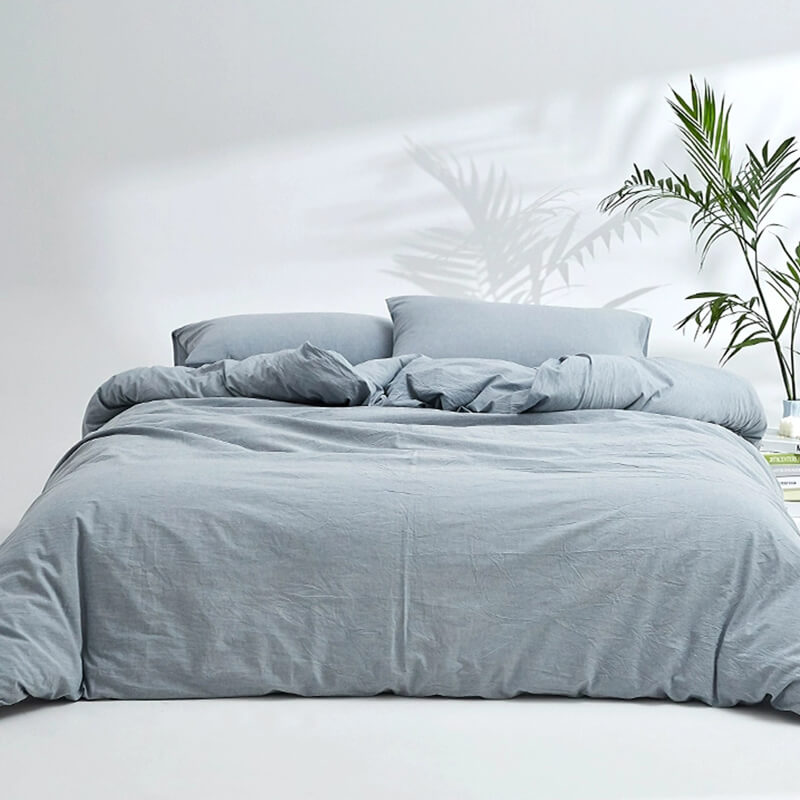 Eco-friendly Organic Stonewashed Cotton Bedding