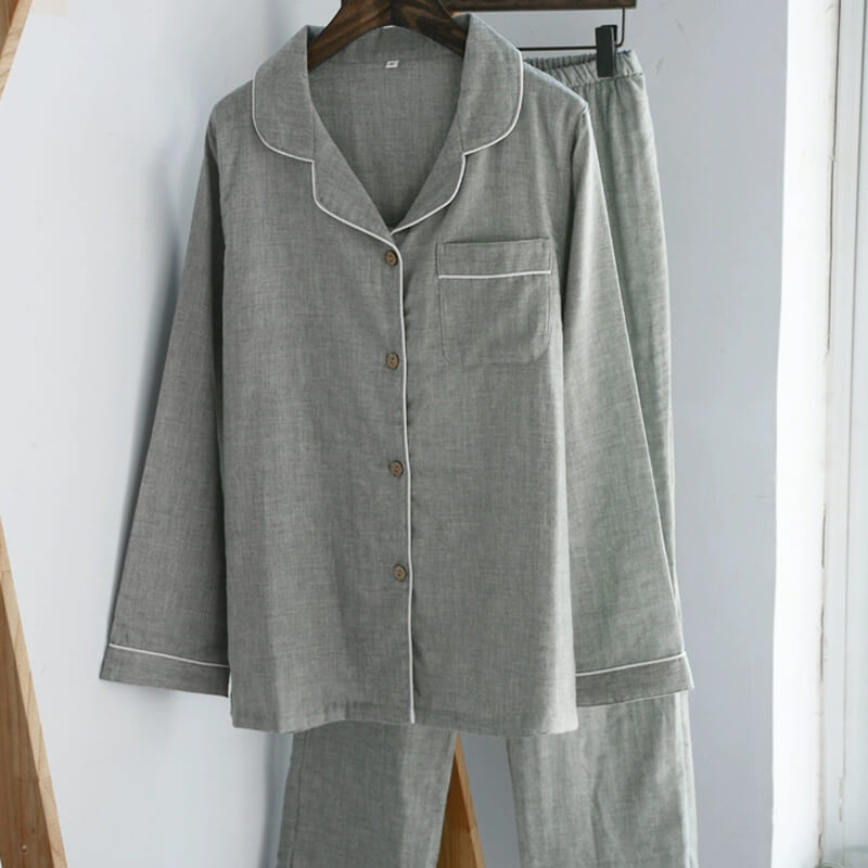 Wholesale Custom Comfortable Linen Pajamas Set