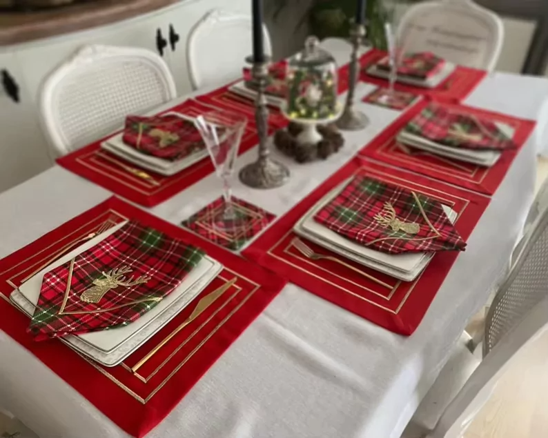 Christmas Tartan Plaid Napkins