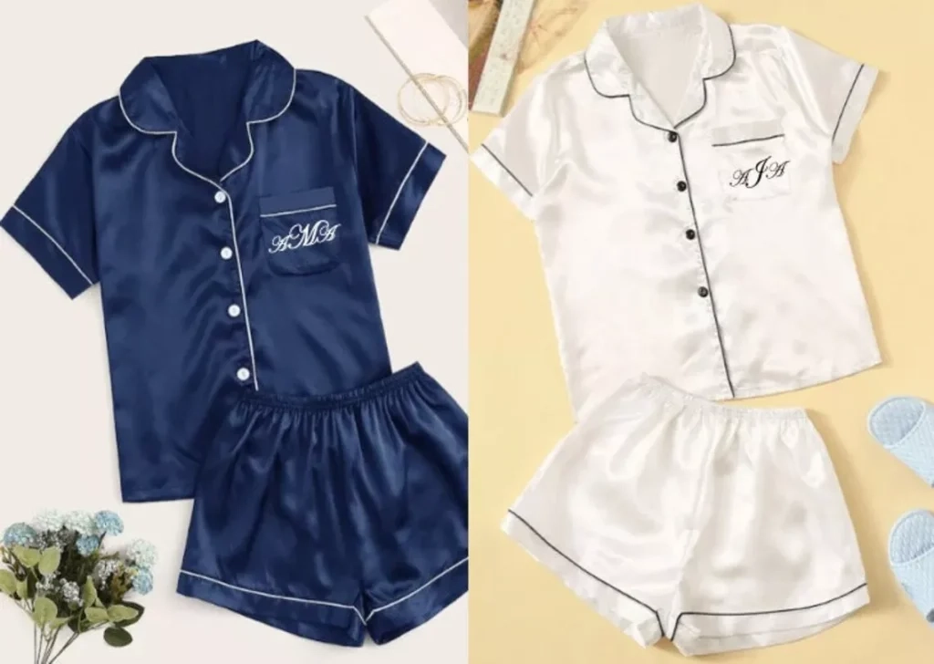 eco-friendly personalized silk pajamas