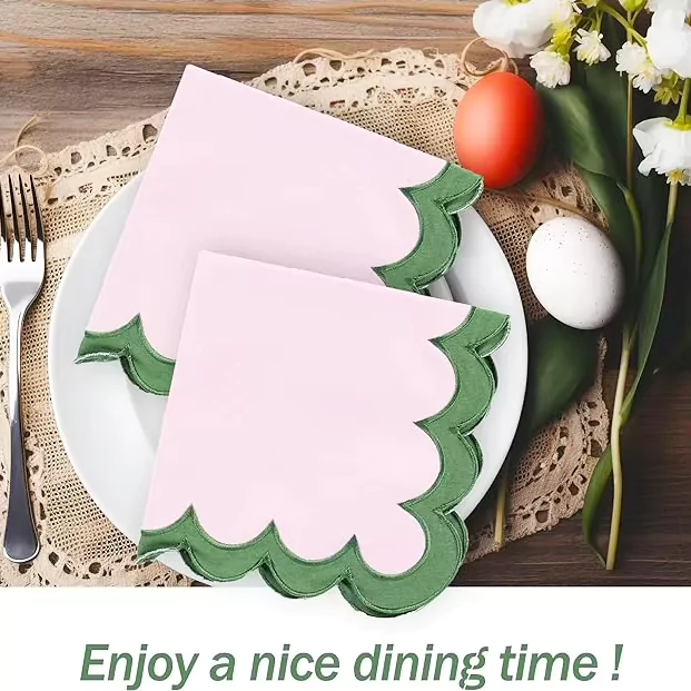 Double Layer HSC Embroidery Cloth Napkins