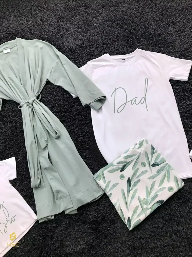 Factory Wholesale Custom Organic Cotton Reusable Sleepwear Sets in ...
