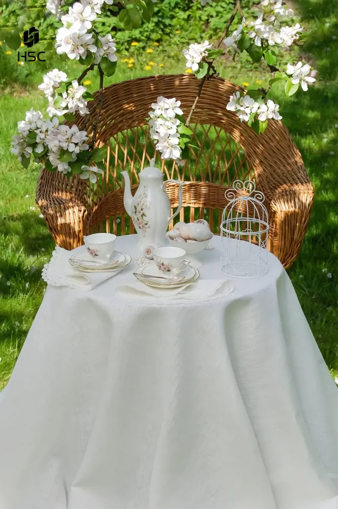 Linen Tablecloth Wedding Dinner Table Decor