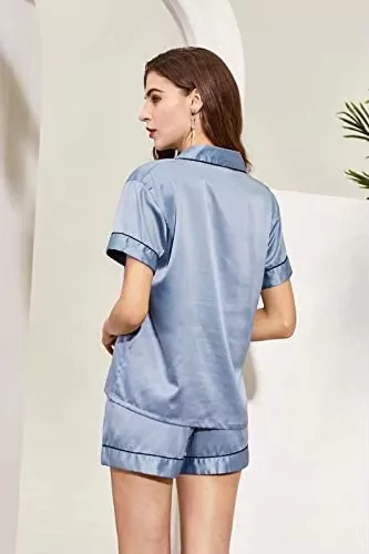 Satin Silky 100% Lyocell Bamboo Fabric Women Pajamas