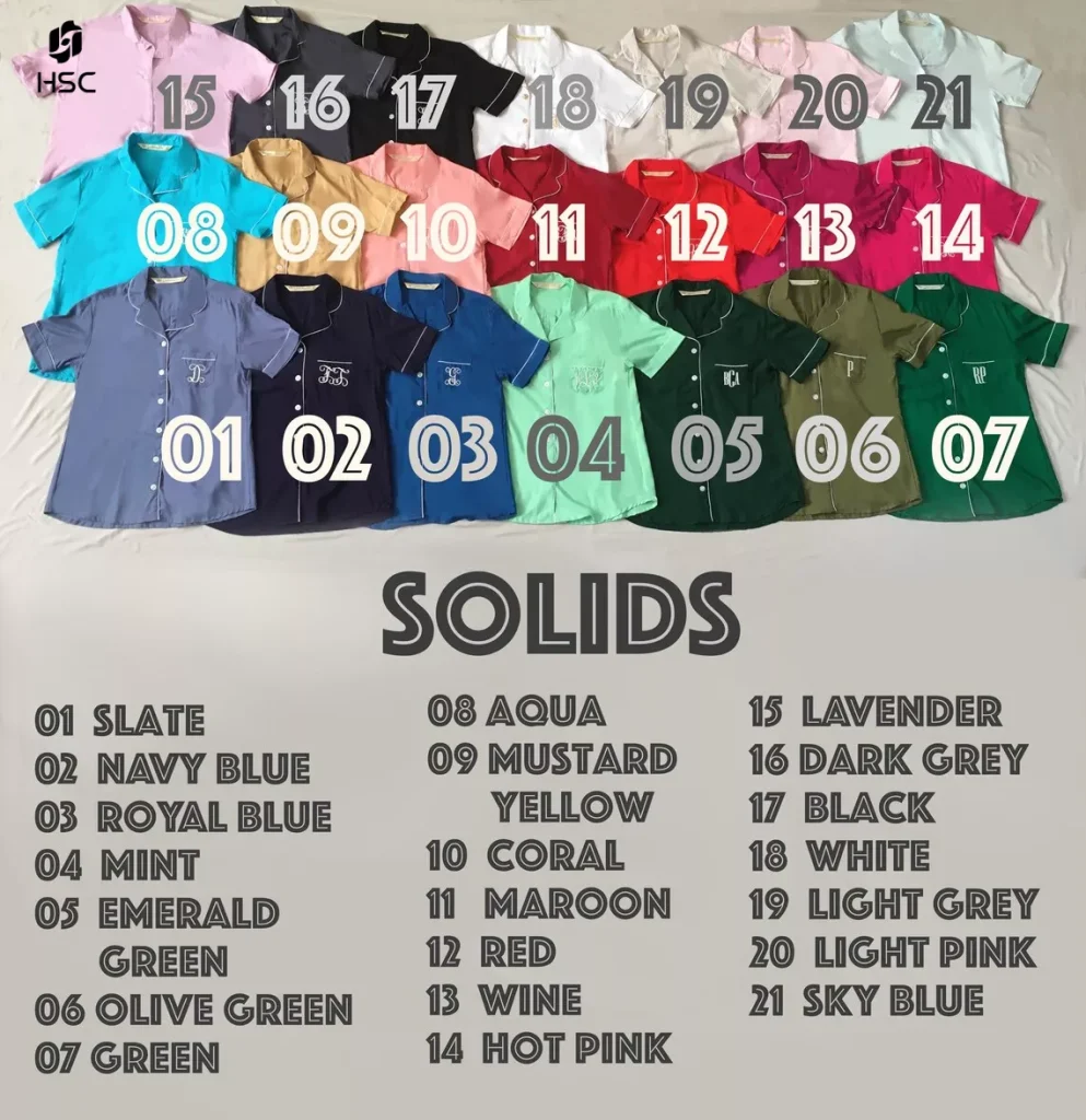 family pajama sets—available in tailored sizes and colors