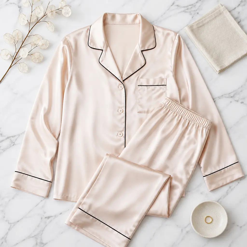 silk pajamas