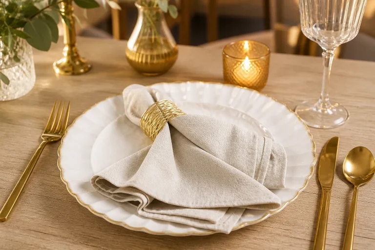 Linen Cotton Napkin Hero Dining Table