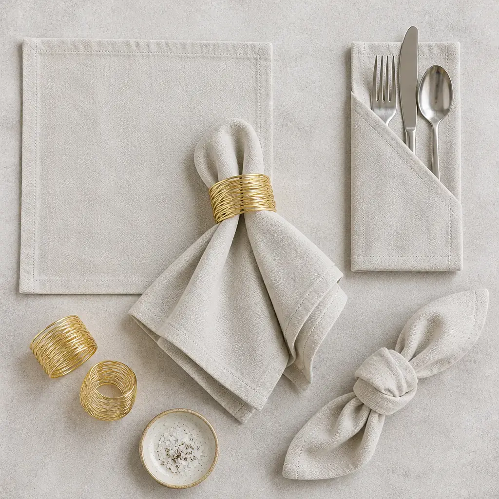 Easter table linen collection in linen and linen-cotton